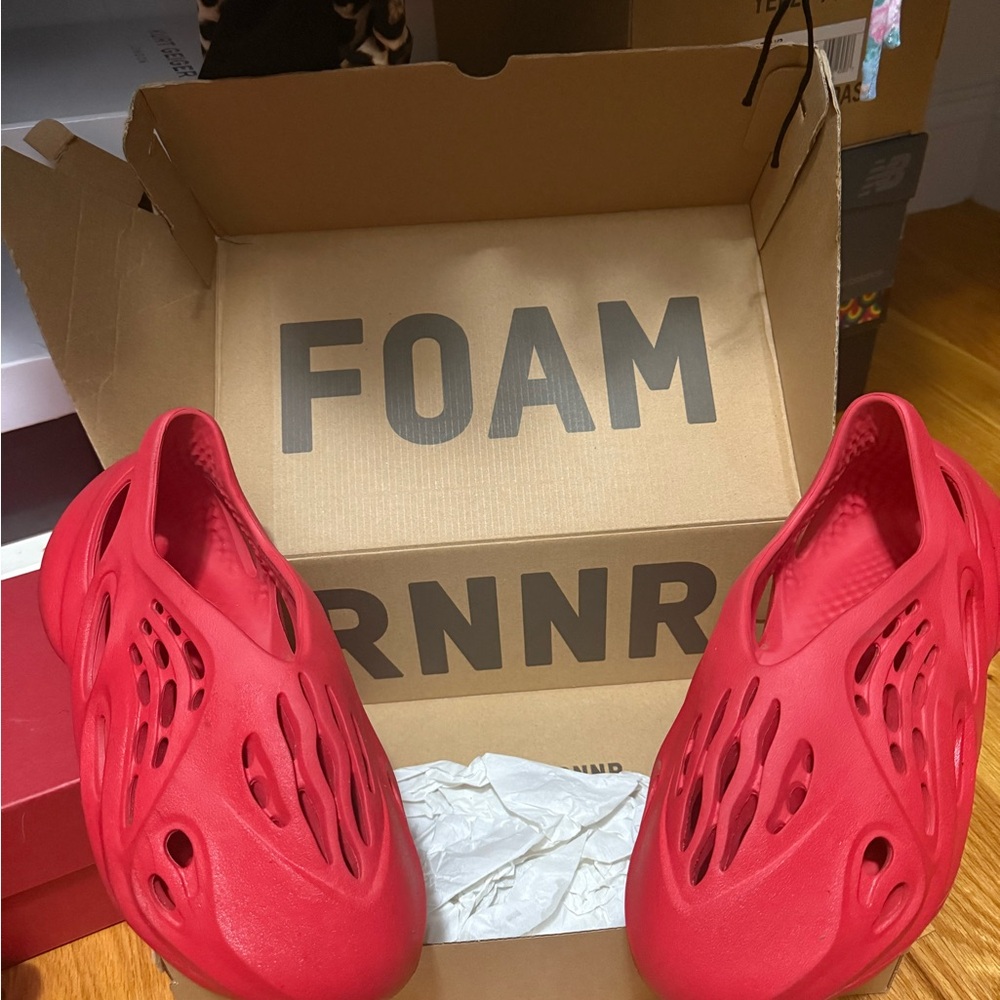 Red Foam Runners